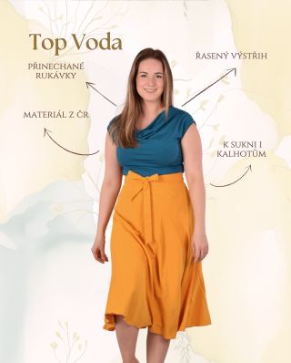 Představuji vám Top Voda. Jedinečný kousek, který je šitý z bambusového úpletu vyrobeného přímo v České republice. Tento...